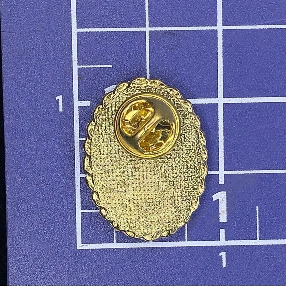 Vintage Sacred Heart of Jesus Christ Pin Lapel Religious Relic Rope Medal Frame